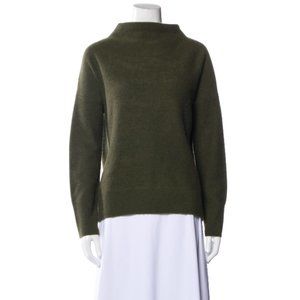 Vince Boiled Cashmere Funnel Neck Sweater Green M